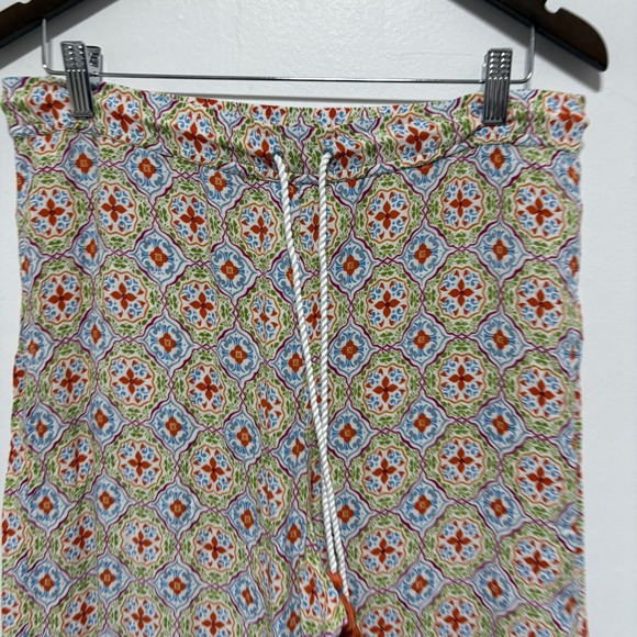 By Anthropologie Pajama Pants Womens M Floral Colorful Drawstring Lightweight PJ - Picture 2 of 9